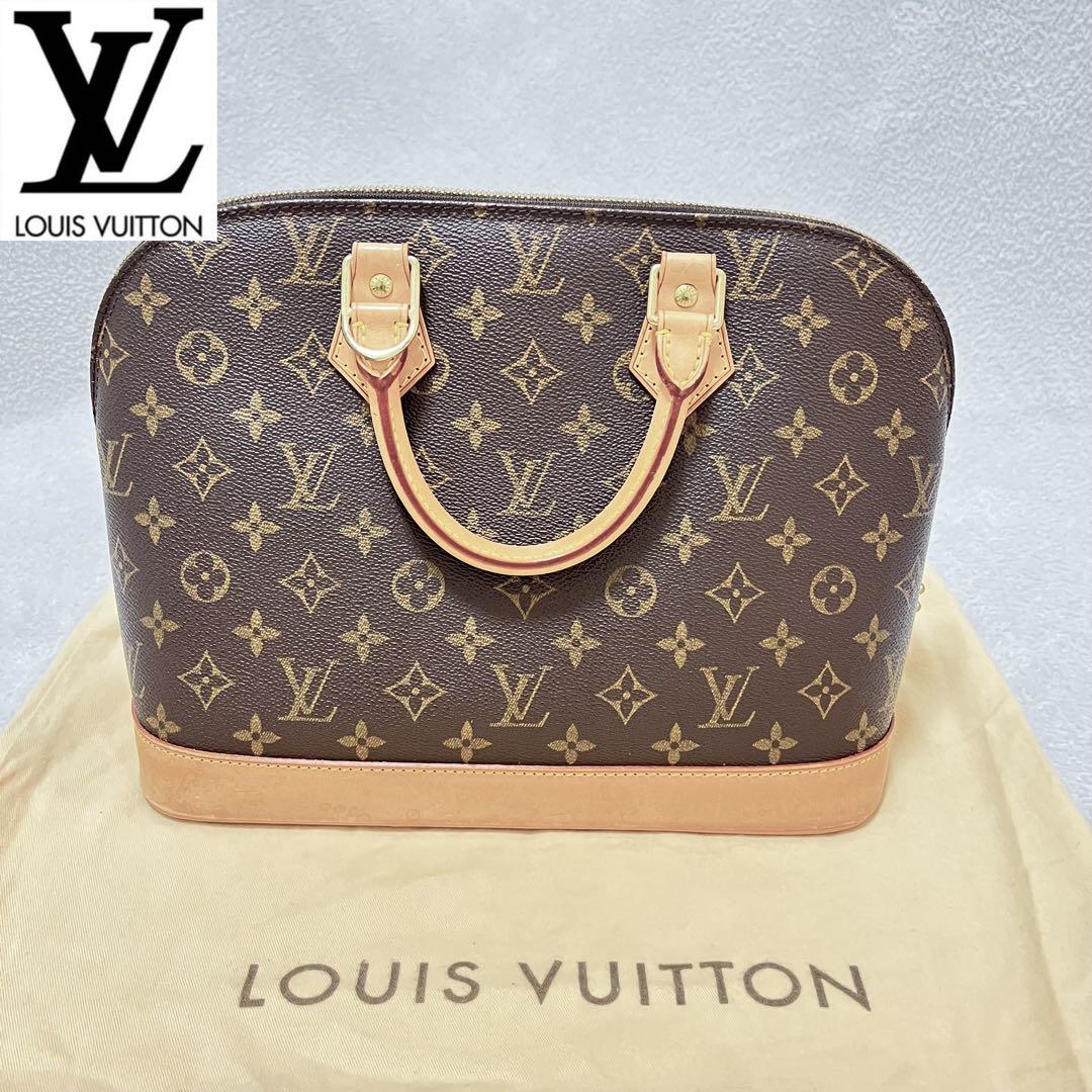 美品◆袋付き◆ルイヴィトン モノグラム アルマ ハンドバッグ ブラウン