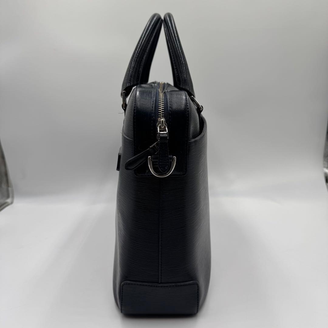 高級✨ ペッレモルビダ キャピターノ ブリーフケース ビジネス A4 ネイビー