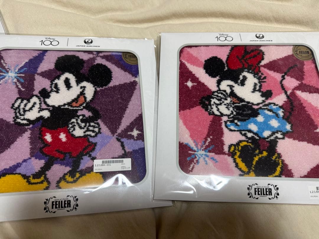 ディズニー100 ハンカチ7枚セット FEILER フェイラー