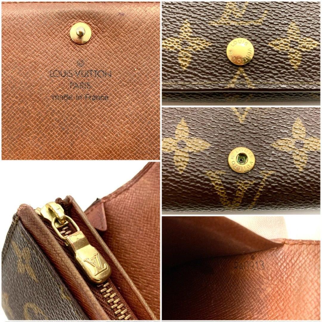 ルイヴィトン ポルトモネ ビエ トレゾール モノグラム 二つ折り財布 80109