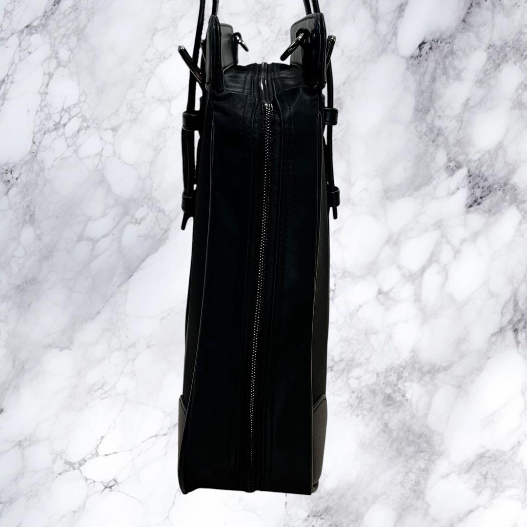 極美品 タケオキクチ 2way ビジネスバッグ ショルダーバッグ 本革 ナイロン