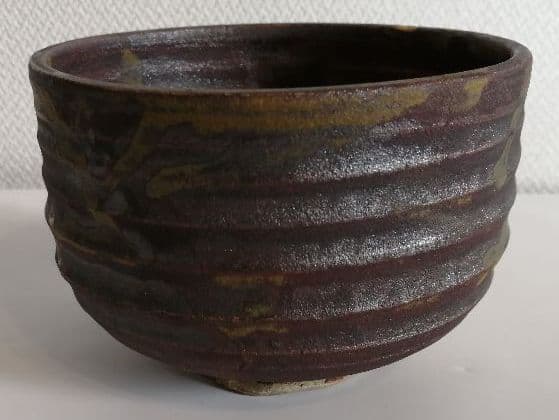 魯山人　備前風茶碗