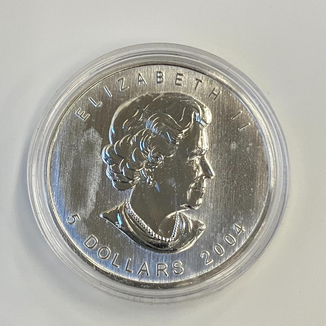 カナダ王立造幣局発行 メイプルリーフ硬貨 カラー 2004年