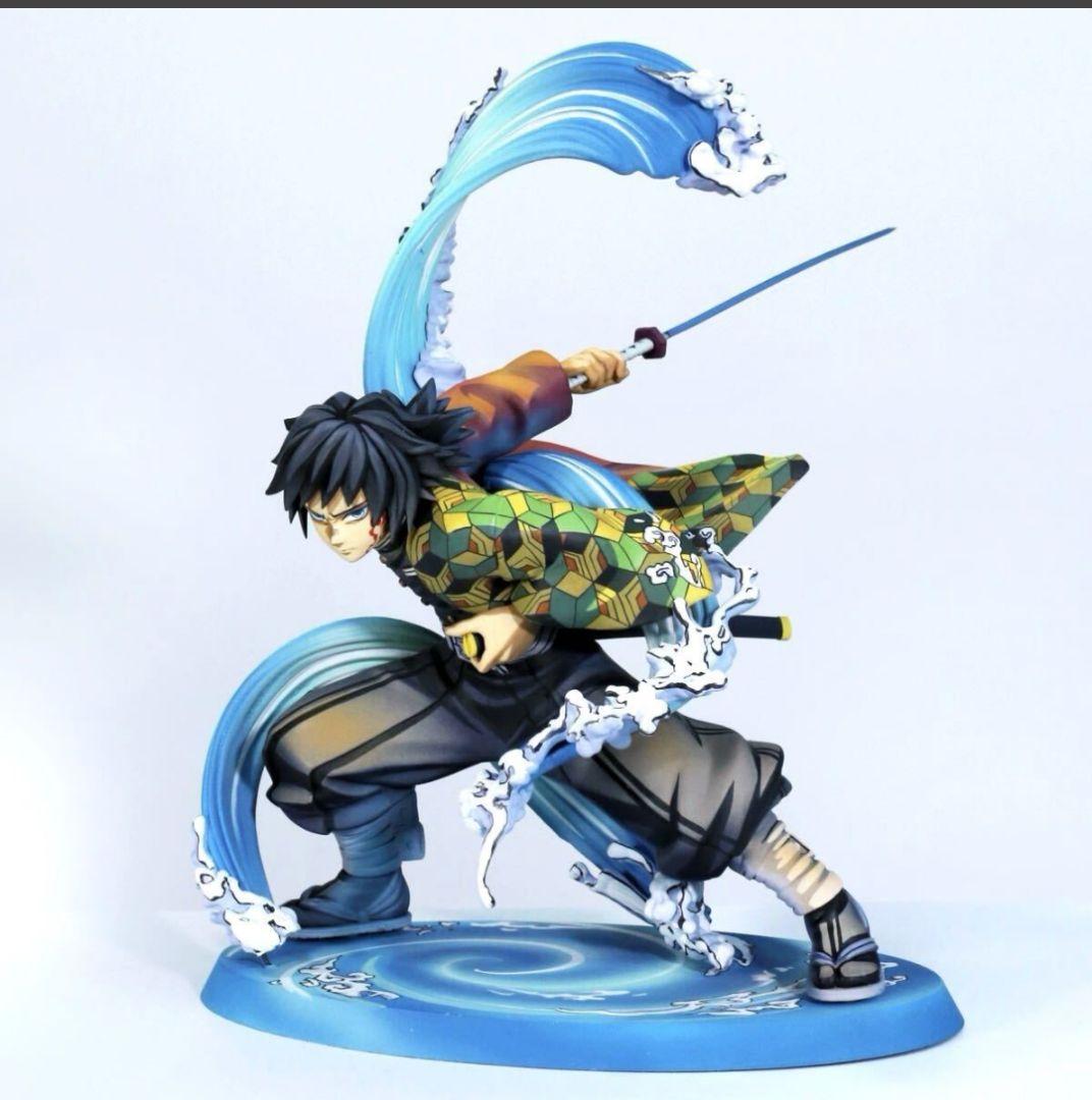 鬼滅の刃 冨岡義勇 リペイント 二次元彩色 2D フィギュア 二次元 リペイント