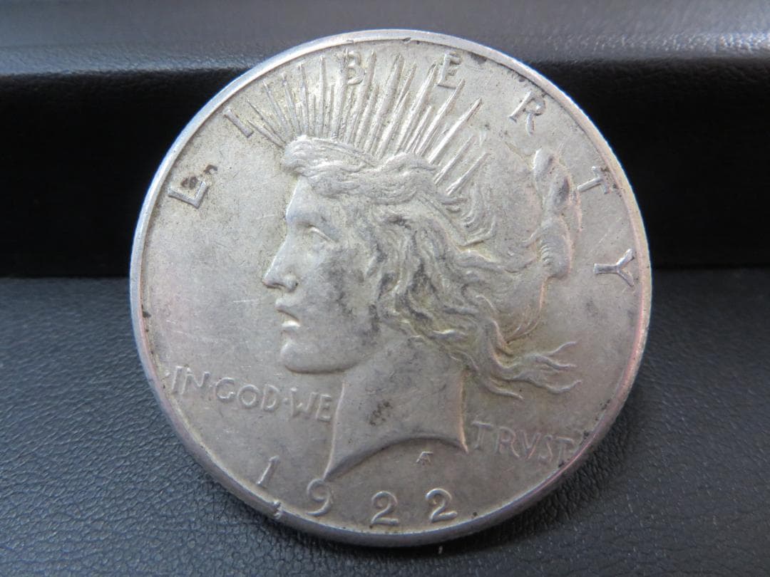 アメリカ銀貨1922年 ピースダラー 1ドル銀貨 約26.7ｇ