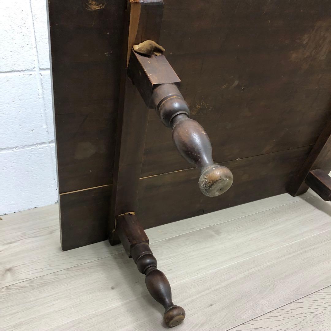 昭和レトロ　ちゃぶ台　木製　文机　座卓　ブラウン　作業台