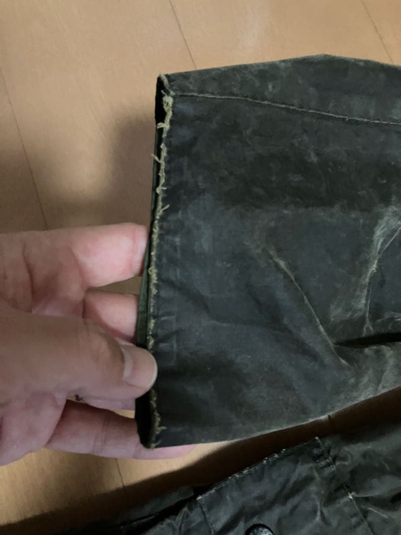 ケ*ン様 Barbour borderボーダー　40 L セージ　グリーン　リプ