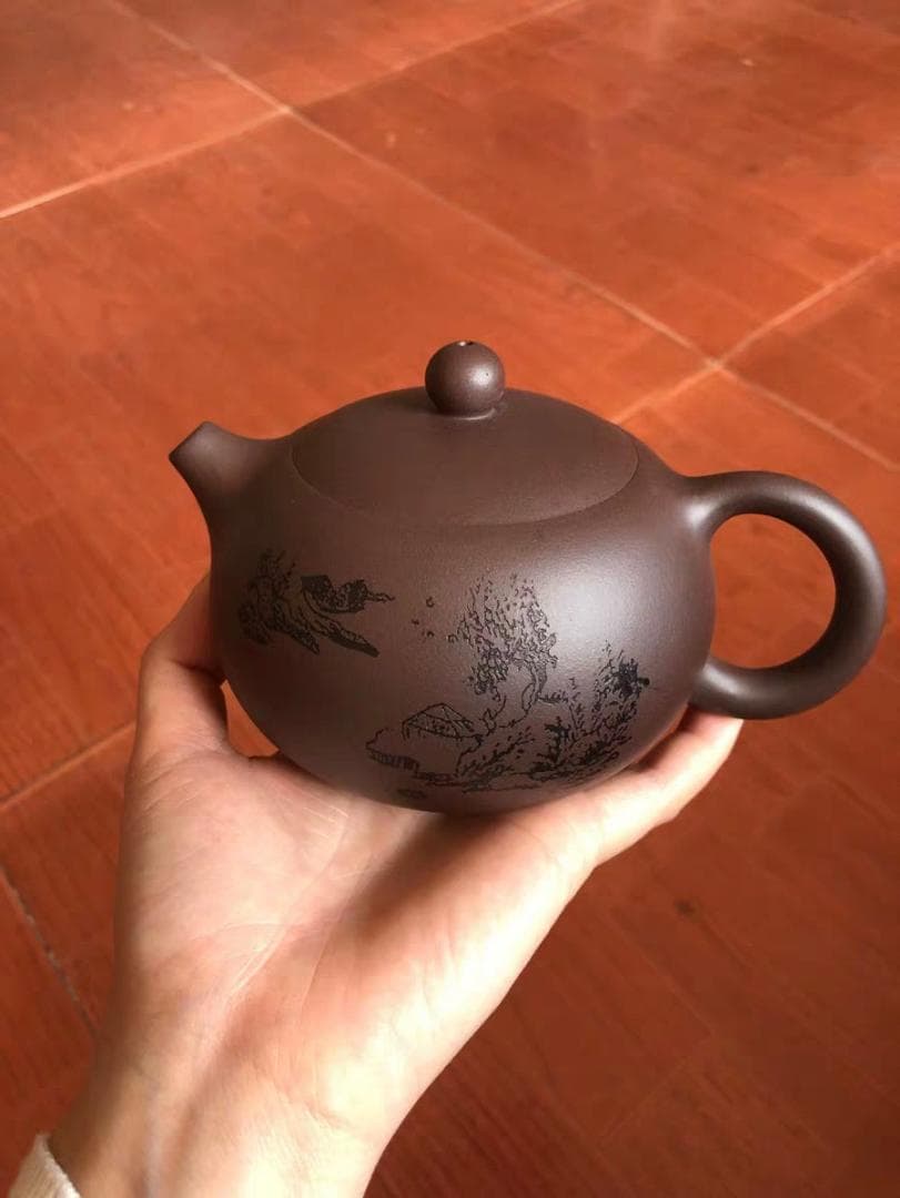 宜興紫砂 朱泥急須 煎茶道具 唐物　急須　茶道具