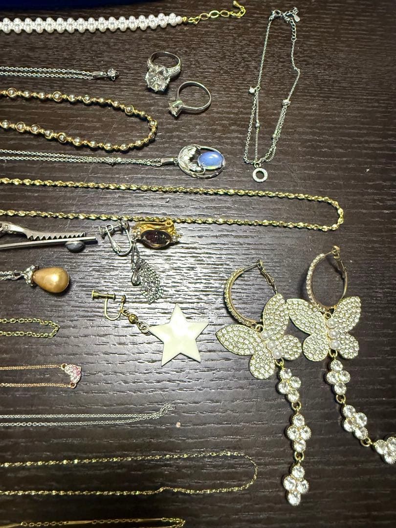R*a様 アクセサリーセット ネックレス イヤリング　遺品整理　刻印あり