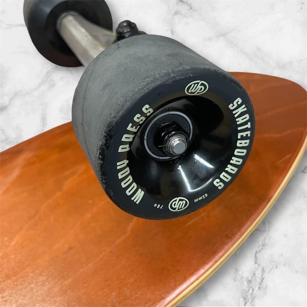 WP Carving ウッディープレス スケボー ブラウン 30inch