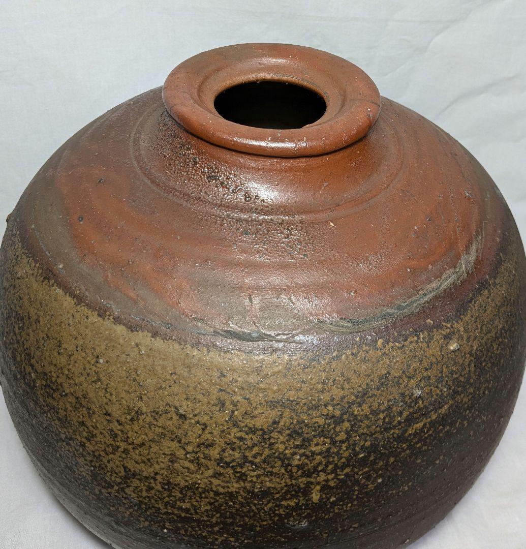 伝統工芸士 西川政美 備前焼 壷 壺花瓶 花器 フラワーベース つぼ 花入 置物