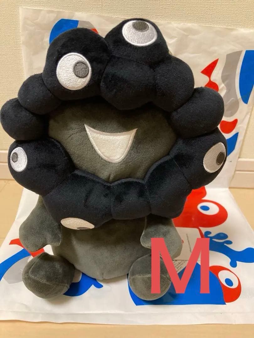 黒ミャクミャク　お手玉風　ぬいぐるみ M ブラック　マスコット　関西大阪万博