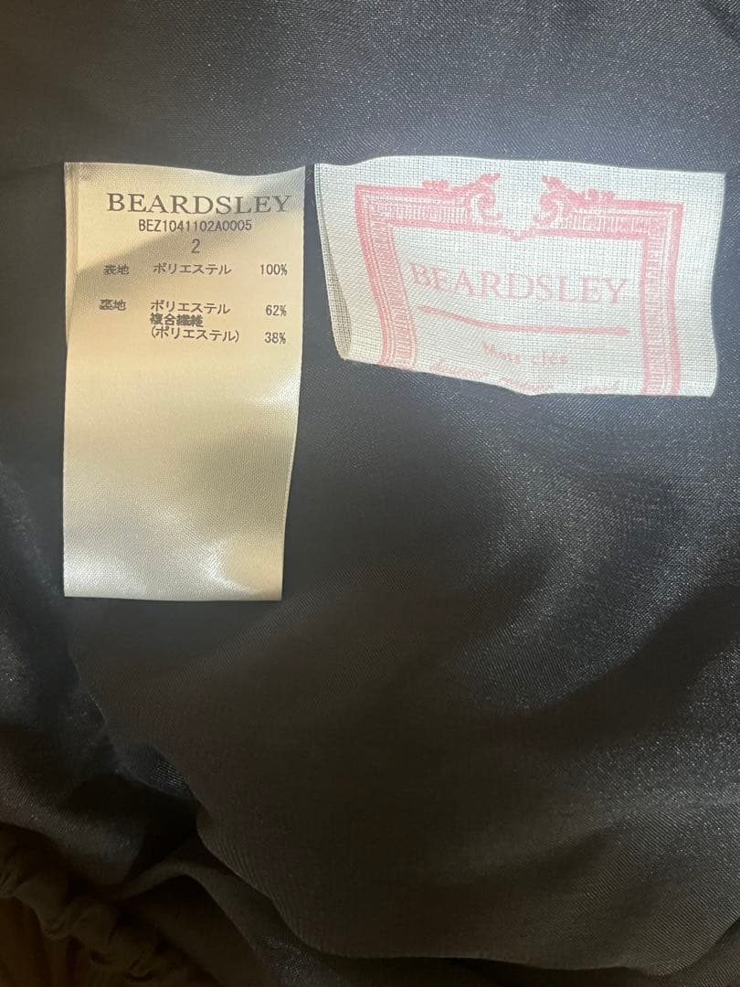 新品未使用タグ付きBEARDSLEY NEWシワシフォンギャザーパンツ黒サイズ2