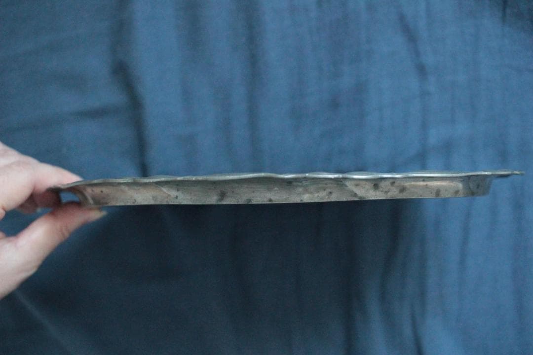 エタンオーバルプレート/フランスアンティークアクセサリートレイ