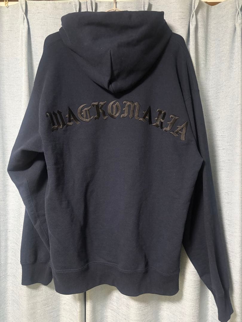 WACKO MARIA ダークネイビー パーカー ワコマリア Lサイズ 美品
