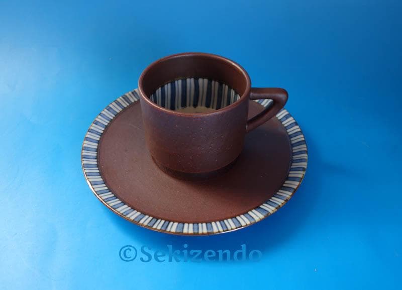 九谷焼 　松本佐一 芙蓉図　ペア 　珈琲揃　共箱　　カップ&ソーサー　２４９２