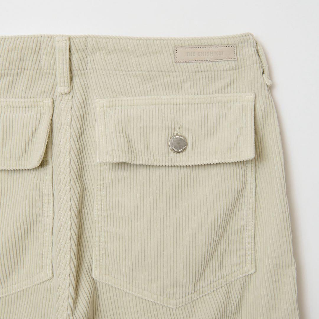 SHISHIKUI コーデュロイベイカーパンツ ユニセックス クリーム