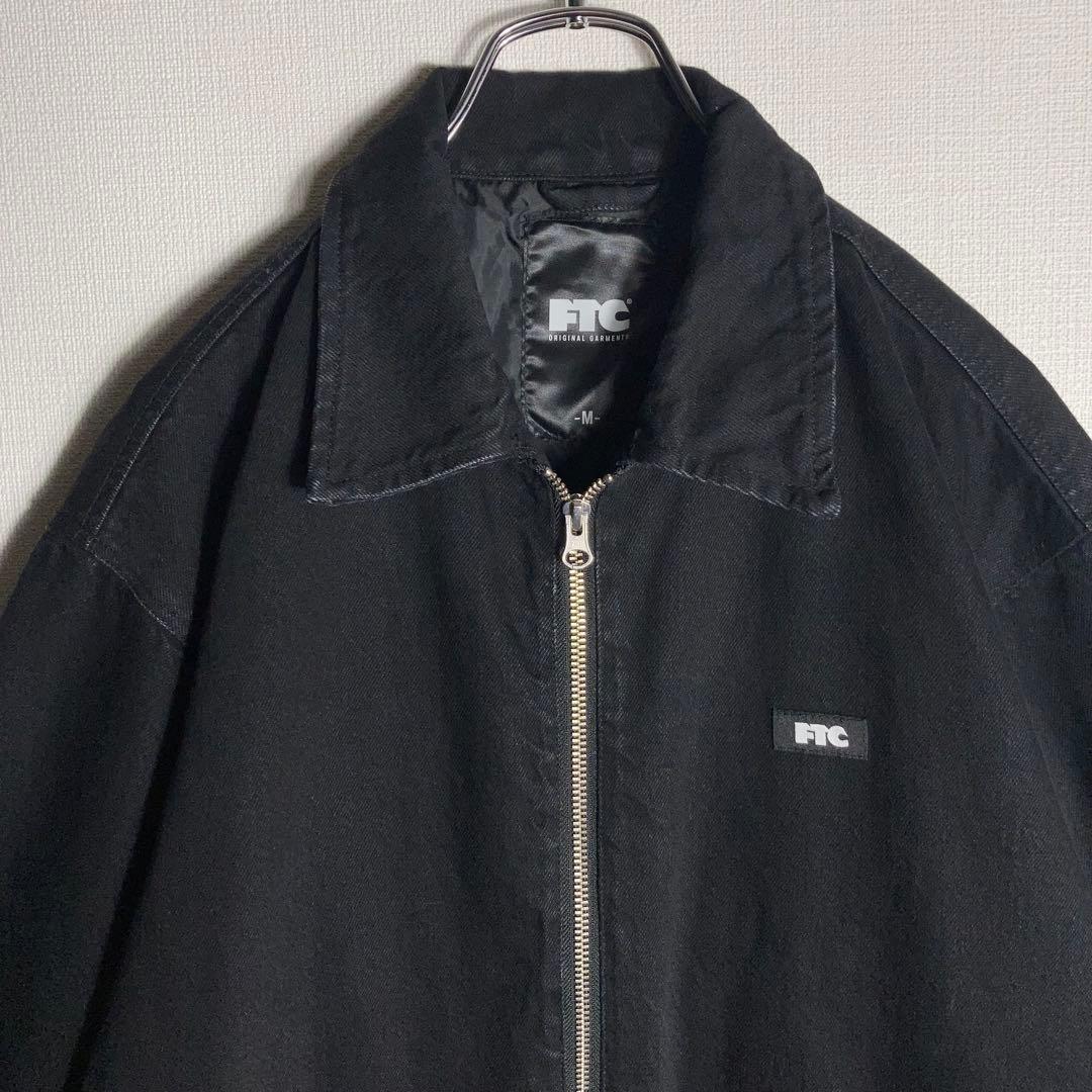 FTC‼︎ ジップブルゾン ジャケット ワンポイントロゴ 黒 M.