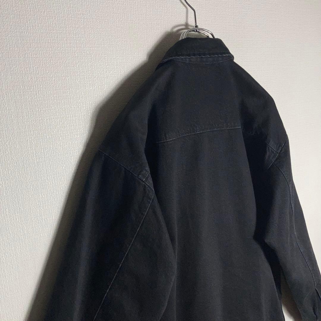 FTC‼︎ ジップブルゾン ジャケット ワンポイントロゴ 黒 M.