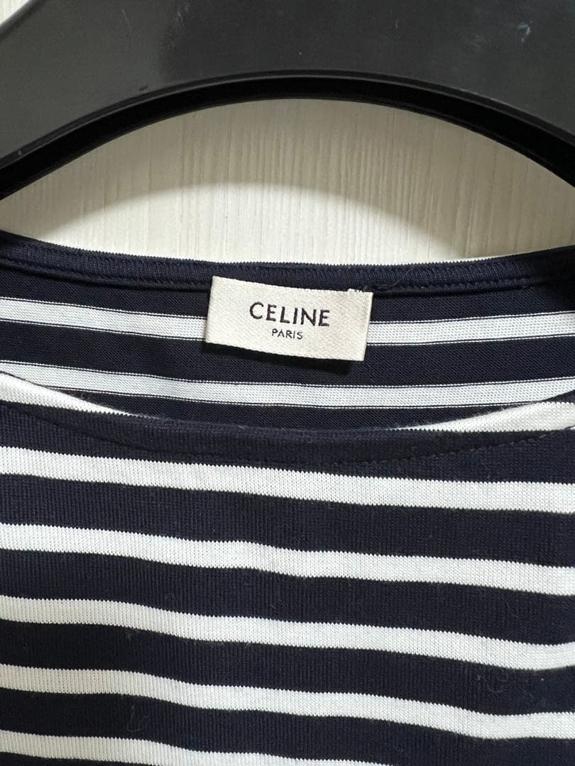 CELINE ボーダーカットソー