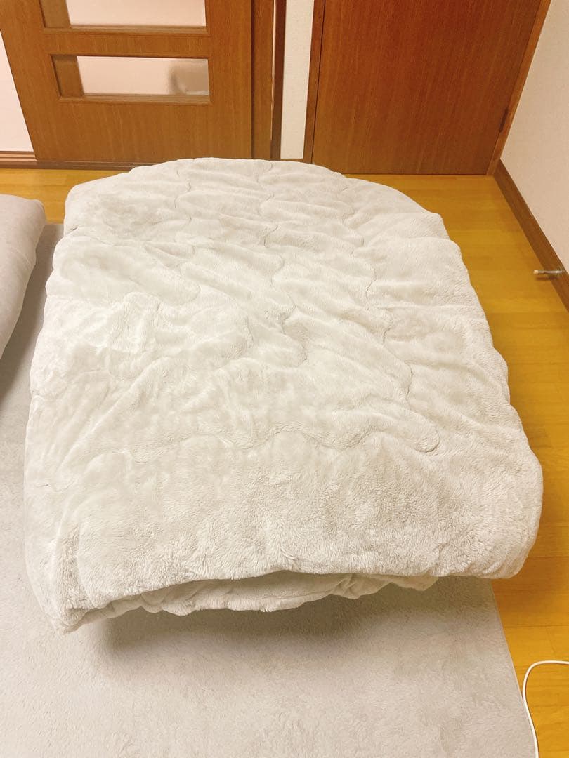 ニトリ こたつ毛布＆楕円形リビングこたつ(GC03R 105 WW)