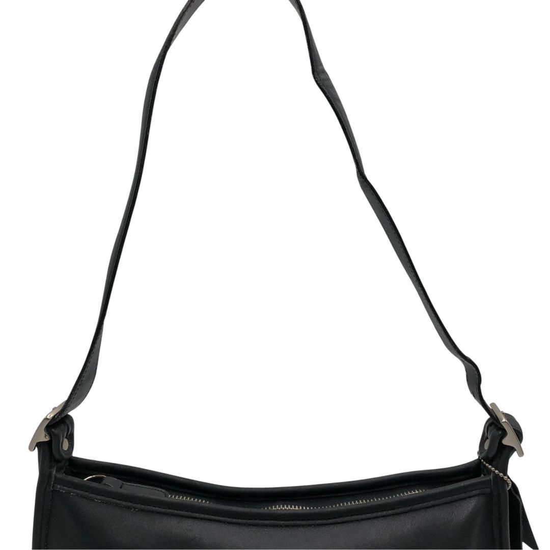 【美品・希少】OLD COACHオールドコーチ　ショルダーバッグ　ブラックレザー