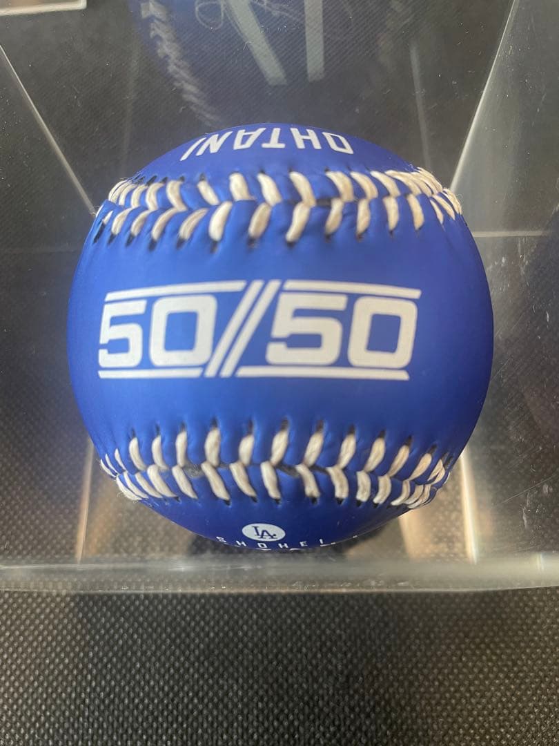 大谷翔平サインボールとLA Dodgersリングセット(2024)