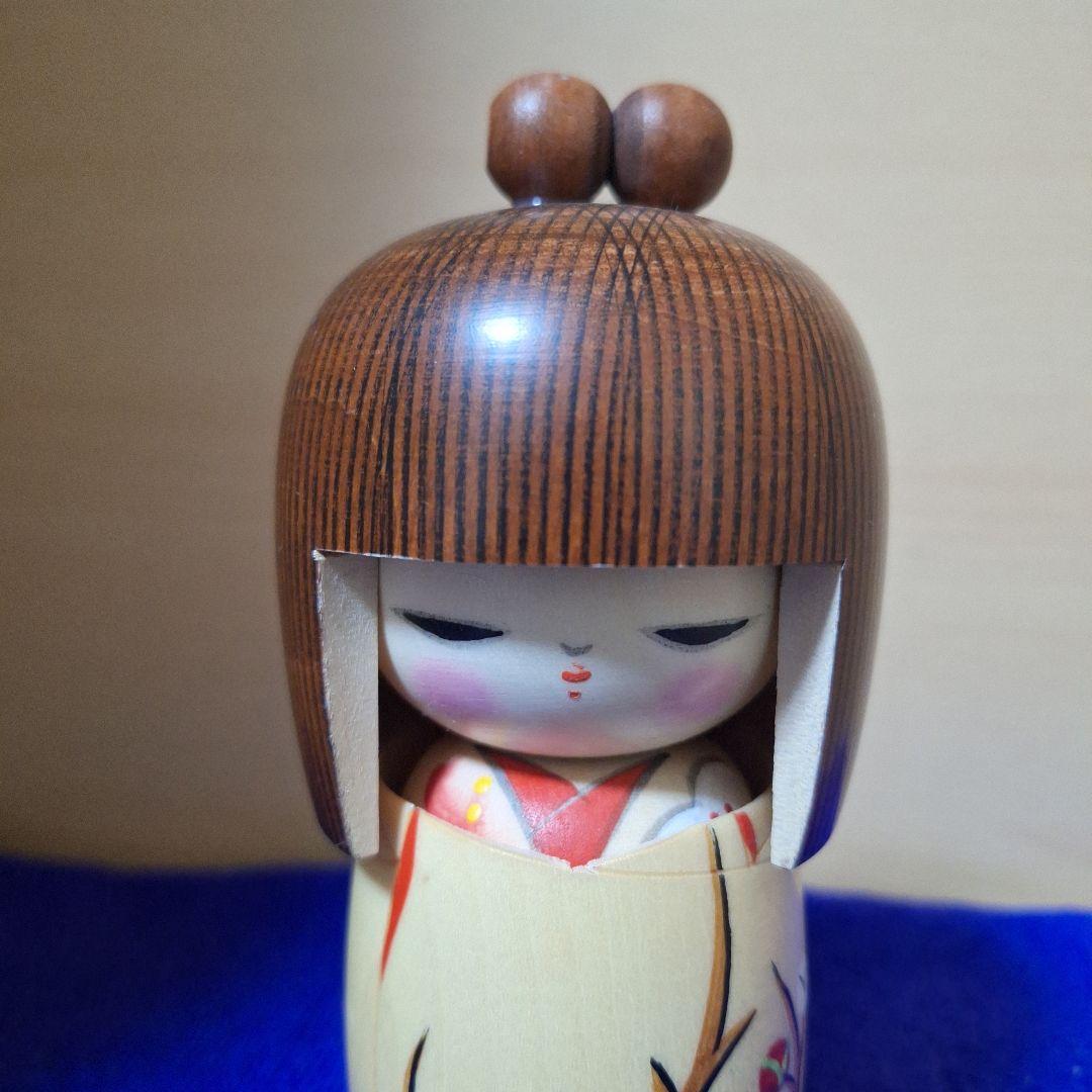 内閣総理大臣賞受賞宮川雄一作創作こけし『想い出』晃常こけし工房『春の夢』セット