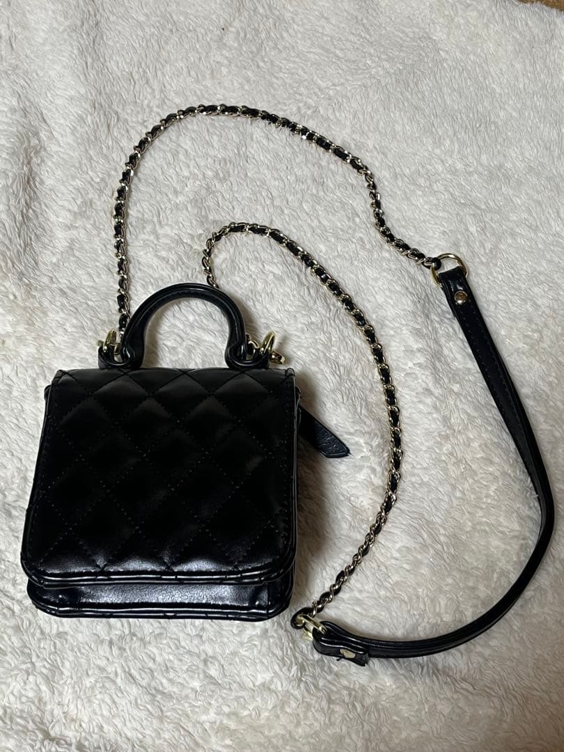 【そら】DIANTE レザーロゴミニバッグ