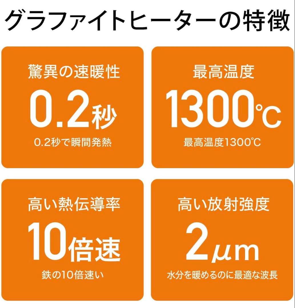 2025年製 アラジン 電気ストーブ 遠赤グラファイトヒーター