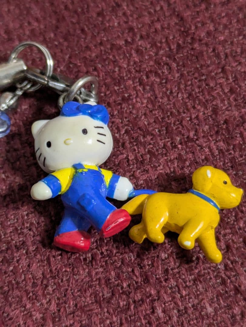 ハローキティ　ゴールデンレトリバー　ストラップ