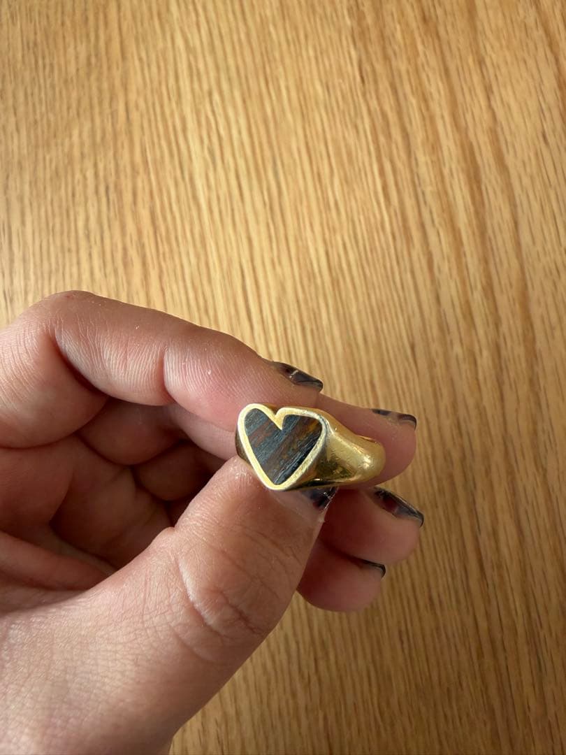 PREEK × H ROUGH HEART RING/リング　11号