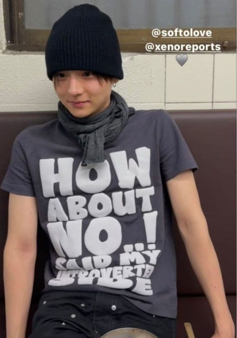 xenoreport Tシャツ チャコール サンウォン