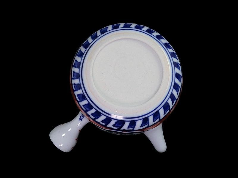 九谷　大聖寺伊万里　金襴手　窓絵　松竹梅の図　急須　F335AS-fbun