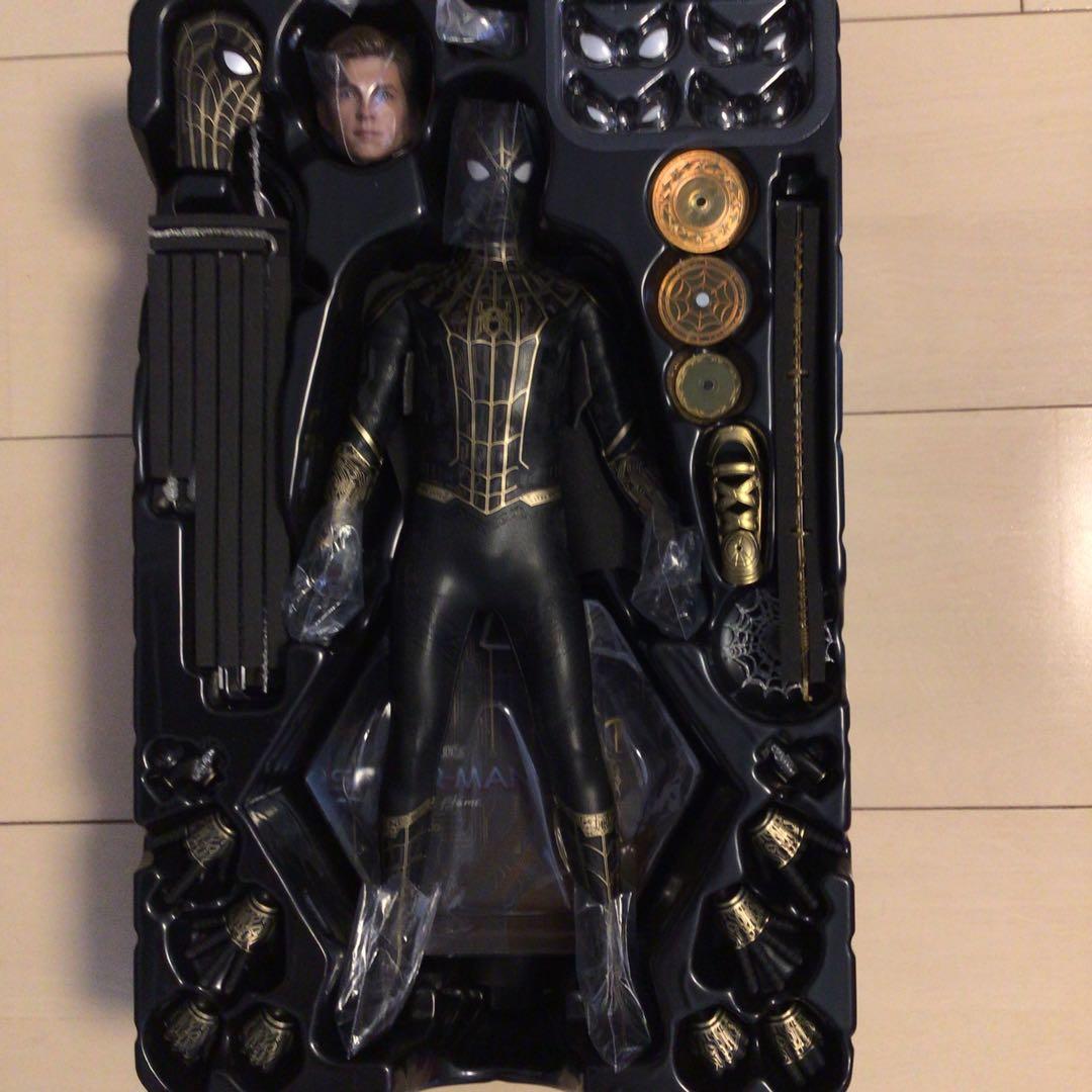 スパイダーマン　ノーウエイホーム　ブラック&ゴールドスーツver ホットトイズ