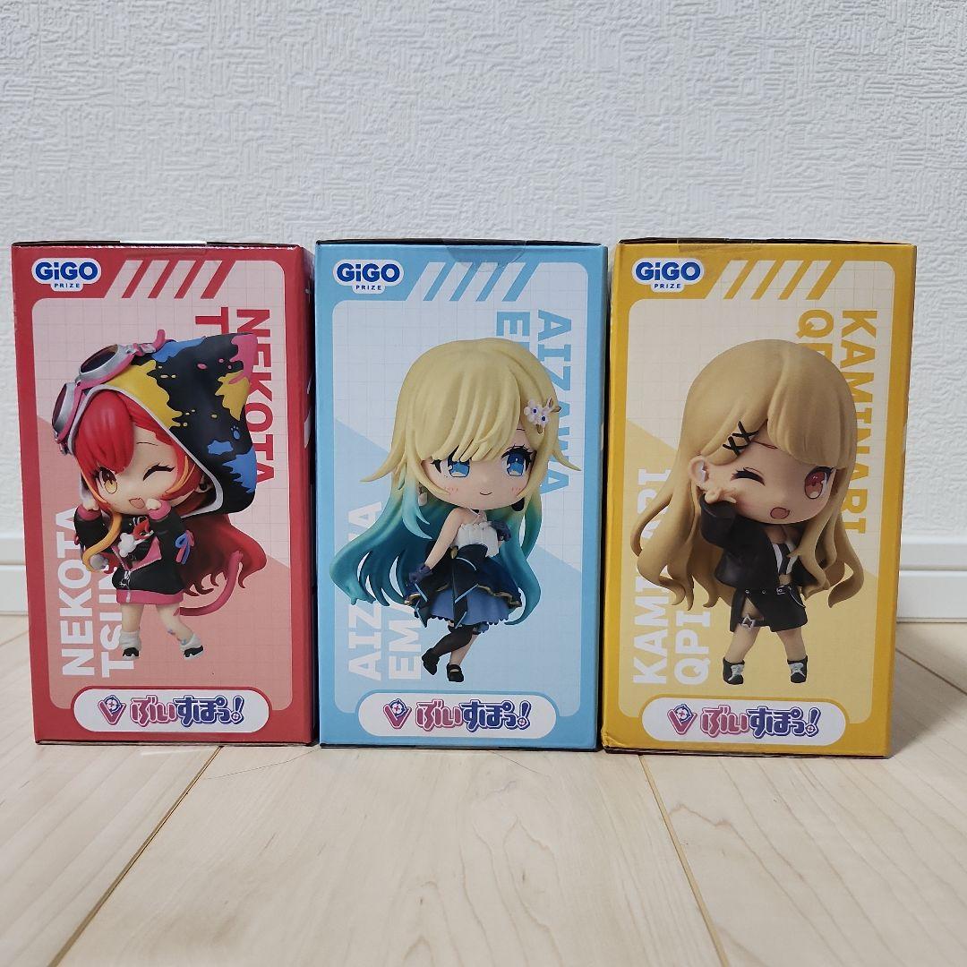 「未開封品」GIGO限定 ぶいすぽっ 猫汰つな 藍沢エマ 神成きゅぴ フィギュア