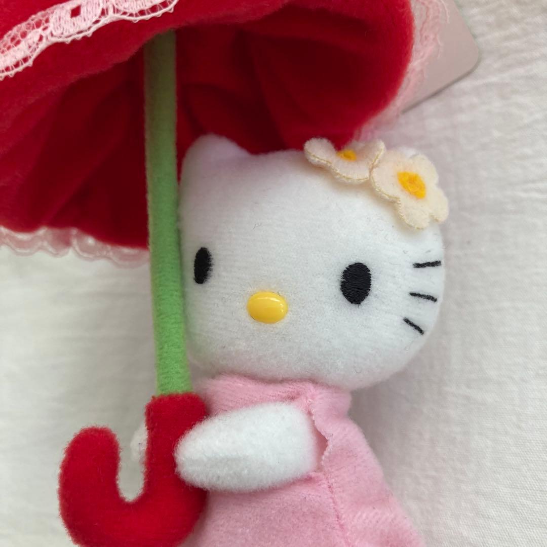 サンリオ　ハローキティ　信州限定　マスコット　2004年　赤りんごパラソル　レア