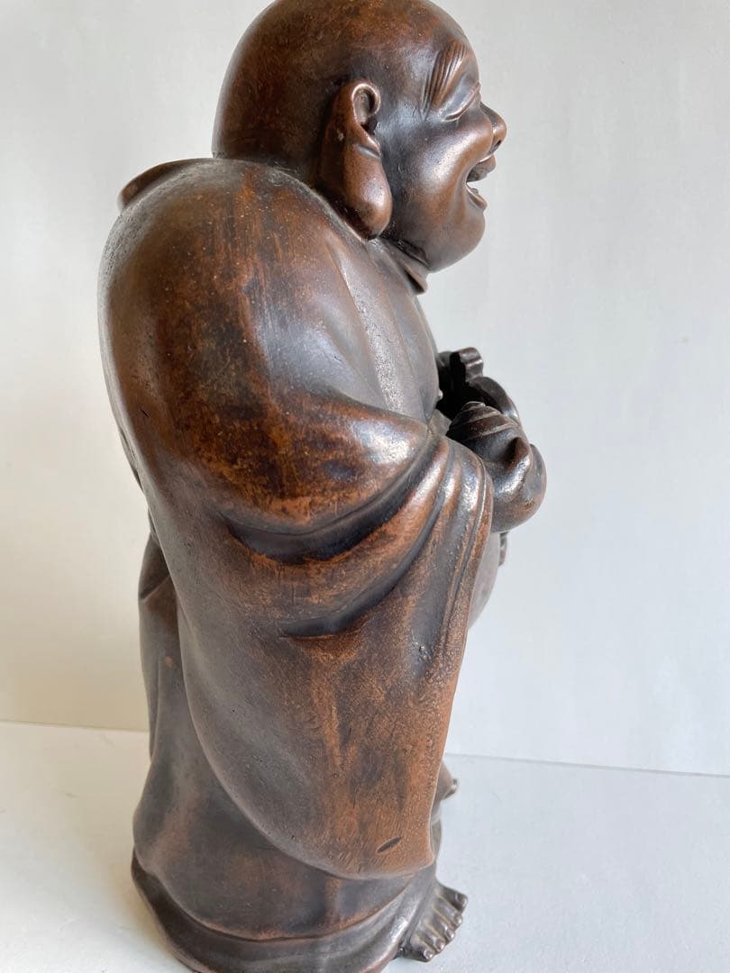 古備前　備前焼　布袋　縁起物　　置物　飾り物　焼物