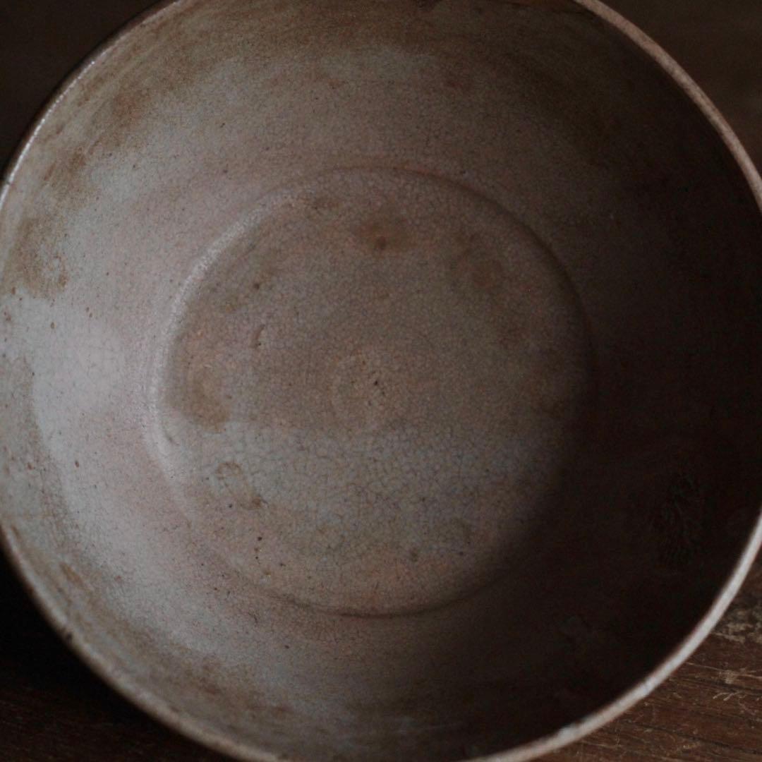 李朝 堅手 茶碗 朝鮮美術 古美術 古道具 アンティーク 茶道具 李朝茶碗