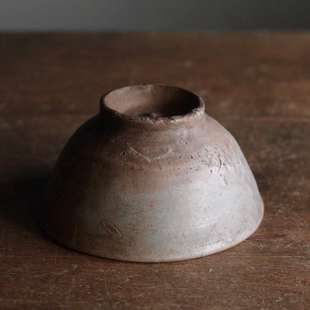 李朝 堅手 茶碗 朝鮮美術 古美術 古道具 アンティーク 茶道具 李朝茶碗