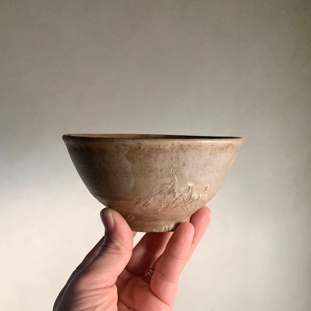 李朝 堅手 茶碗 朝鮮美術 古美術 古道具 アンティーク 茶道具 李朝茶碗