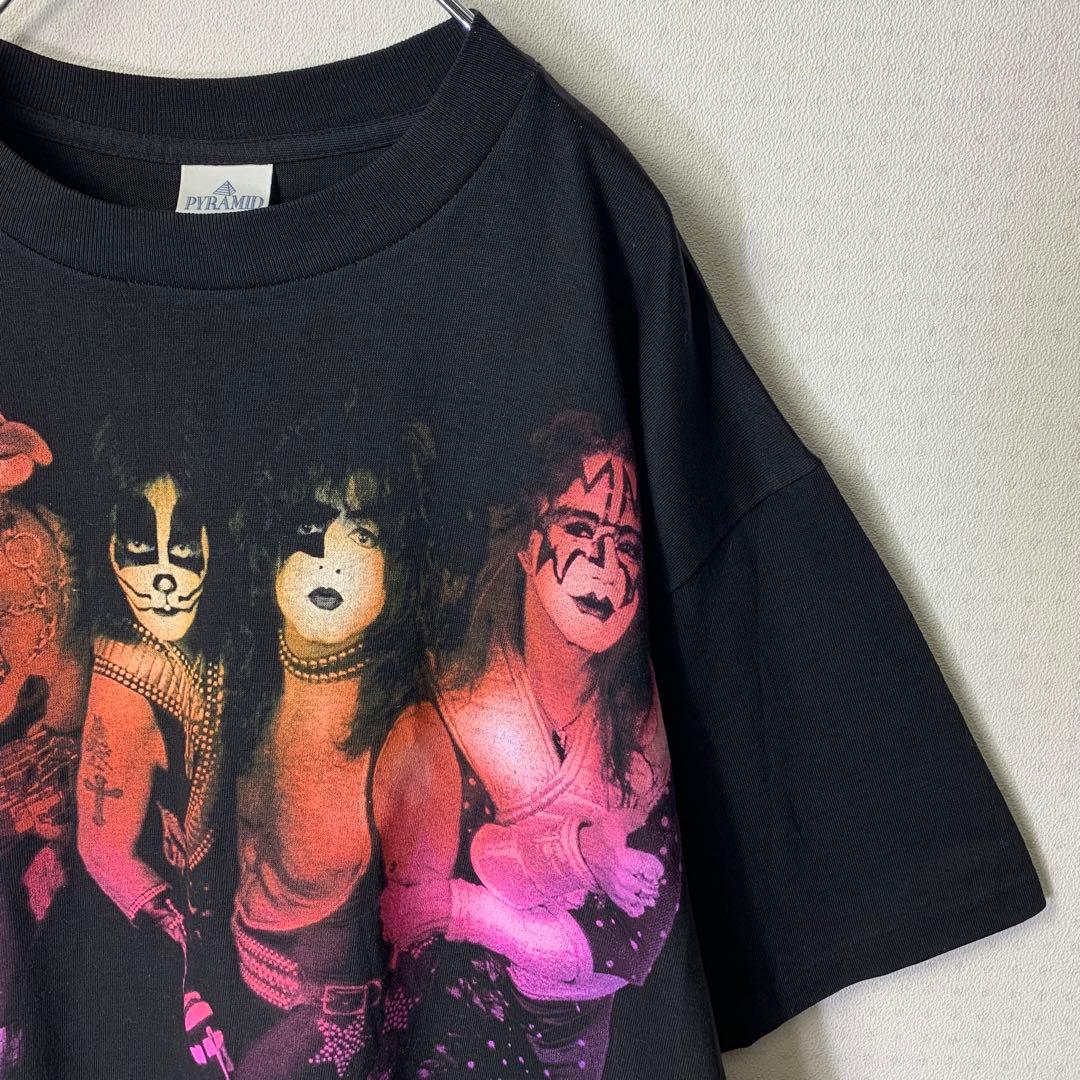90s KISS Tシャツ L USA製 ブラック ワールドツアー 96-97