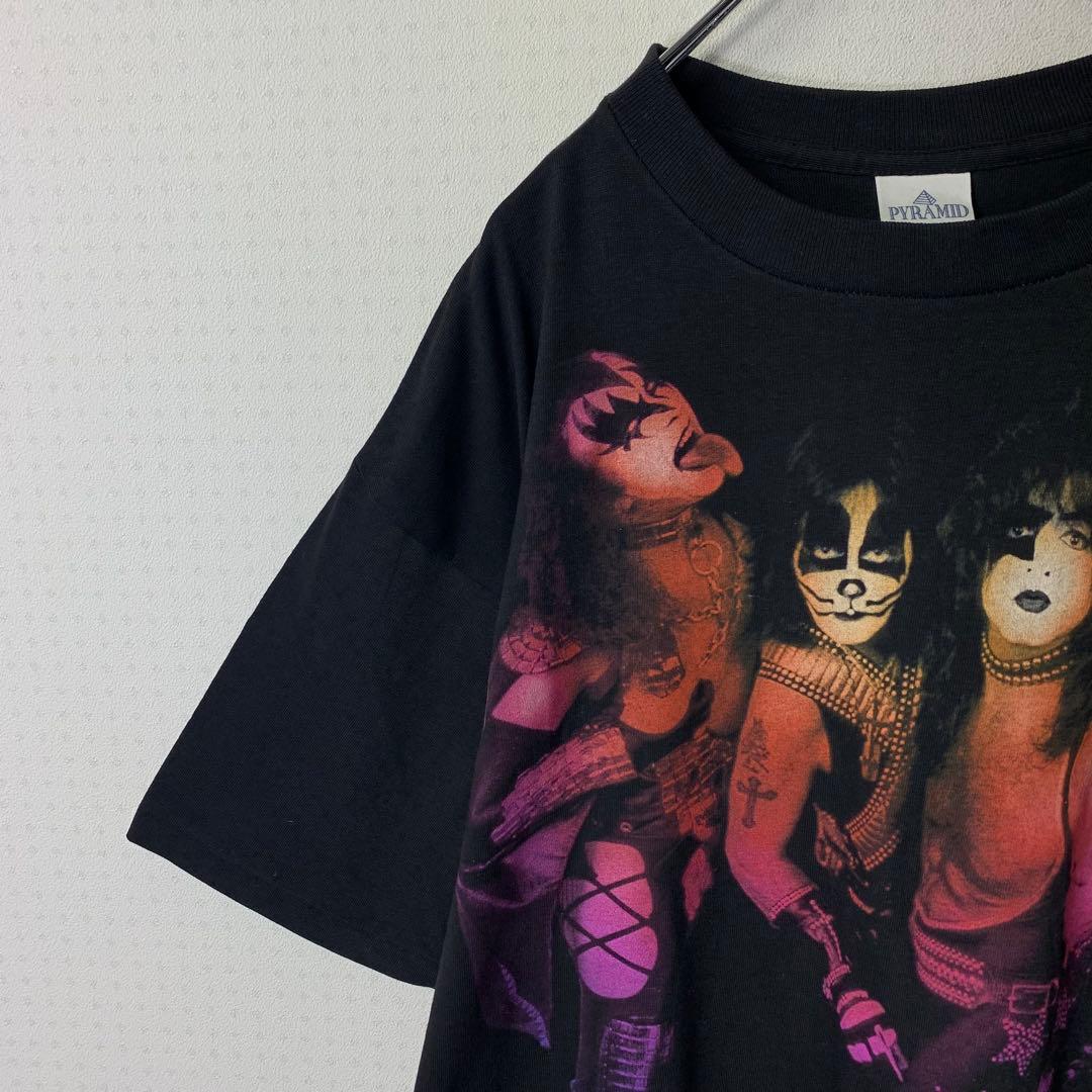 90s KISS Tシャツ L USA製 ブラック ワールドツアー 96-97
