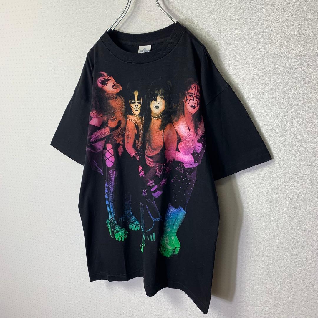 90s KISS Tシャツ L USA製 ブラック ワールドツアー 96-97