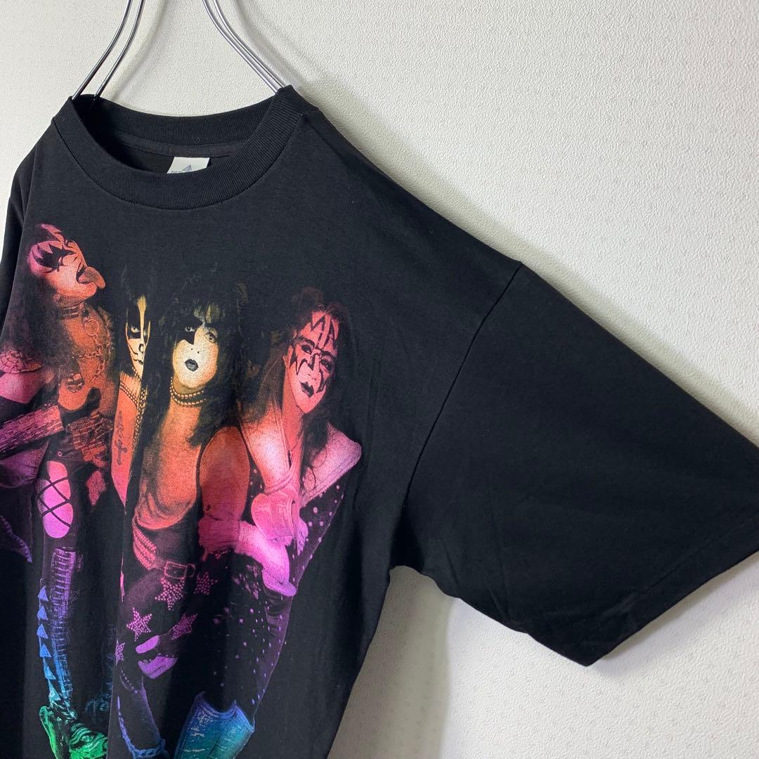 90s KISS Tシャツ L USA製 ブラック ワールドツアー 96-97