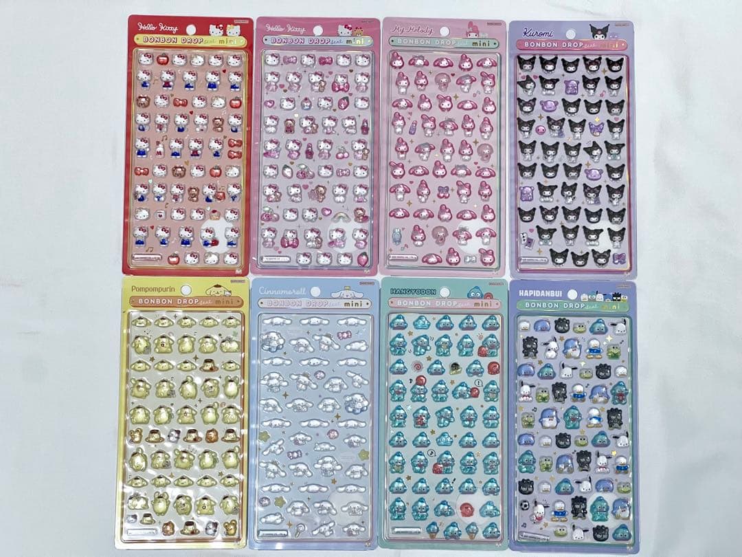 ボンボンドロップシール ミニ サンリオ 全8種セット 正規品 b
