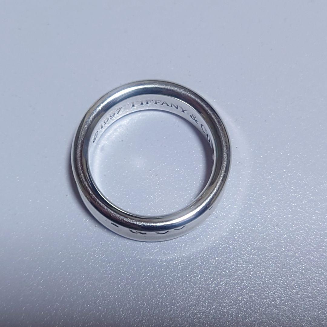 極美品 ティファニー リング ナロー 10号 1837 シルバー 1997