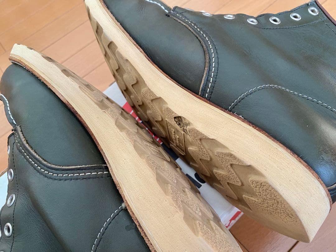 90s レッドウイングredwing 8180 緑 四角犬タグ US8 1/2