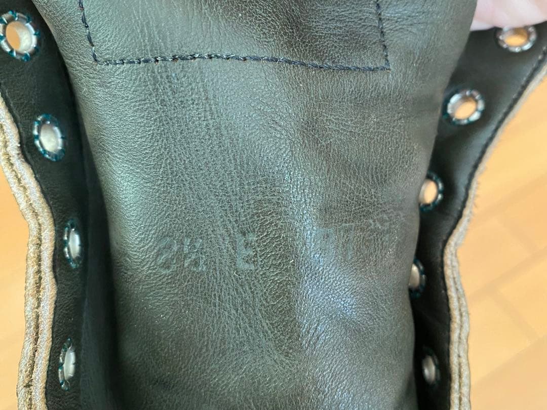 90s レッドウイングredwing 8180 緑 四角犬タグ US8 1/2