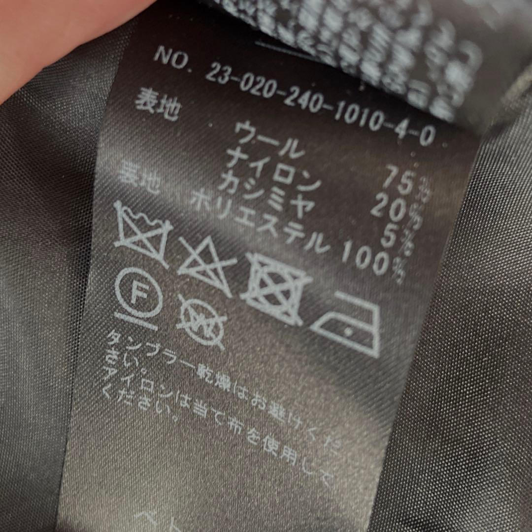 NOBLE MTRウールカシミヤミニマルVコート